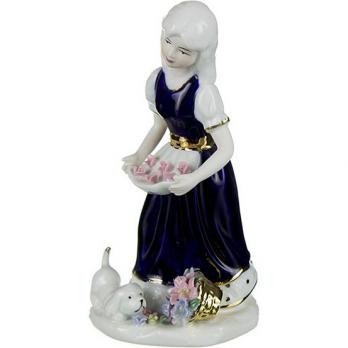 98-003 Статуэтка Девочка с собач.10*8*20см