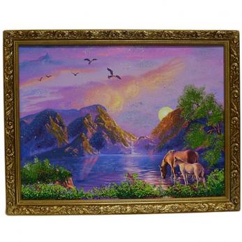 218959 г Картина из камня 34,5*44,5см 950г