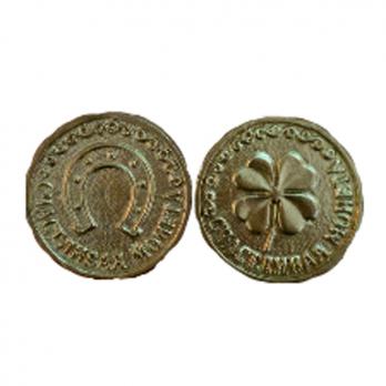 20025 Монета Счастливая клевер золото