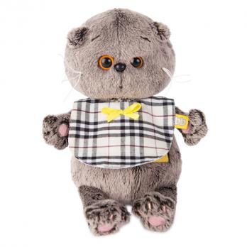 BB-003 Басик BABY в клетчатом слюнявчике, 20см