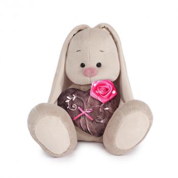 SidS-178 Зайка Ми с корич.сердечком, 18см