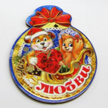 Магнит новогодний однослойный НГ18-М1-Б16