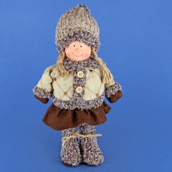 ZC-40521 Девочка в пальто 16*8*28см