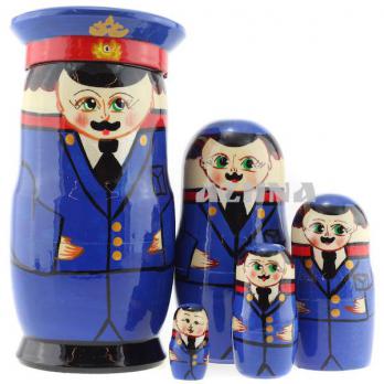 MS0503RogM-04 Матрешка 5м Полицейский 15,5см