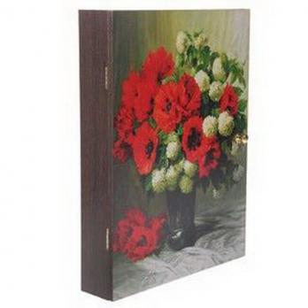 Ключница 19*25,6 ЦЭ0015 Букет с маками