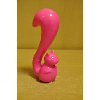 314-1 Ручка-игрушка Белочка розовая