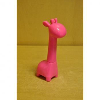 315-1 Ручка-игрушка Жираф розовая