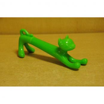 318-3 Ручка-игрушка Кошечка зеленая