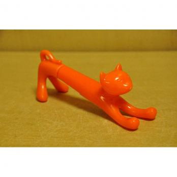 318-5 Ручка-игрушка Кошечка оранжевая