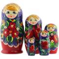 MS0503KojN-03 Матрешка 5 мест фиол.-красн.