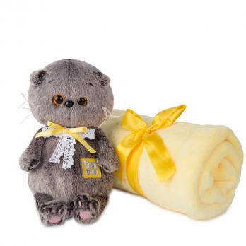 BB-008 Басик BABY 20см с детским пледом 100*80см