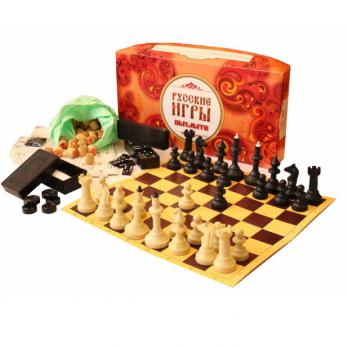 15 Набор Русские игры (шашки, шахм, лото)