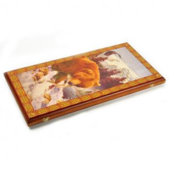 Нарды большие Медведь 600*300*35см