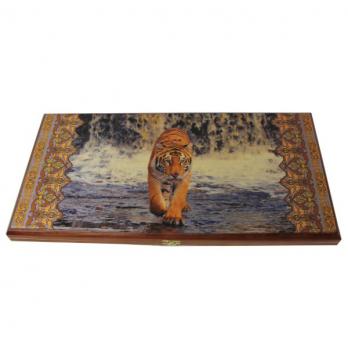 Нарды средние Тигр у водопада 500*250*35см
