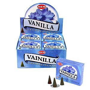 03879 Благовония Ваниль (Vanilla), HEM, 10 конусов