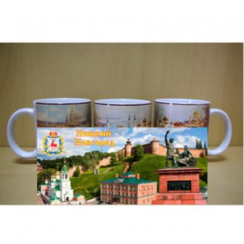 Кружка фарф.350  Виды  города арт.22926-1