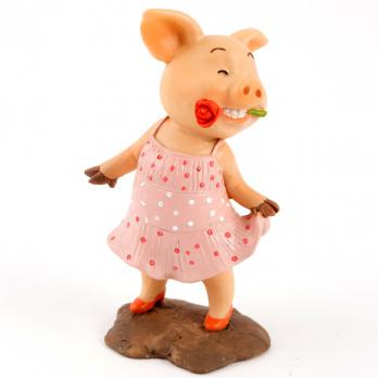 22949 Фигурка декор "Танцующая хрюшка" 6*5*9см