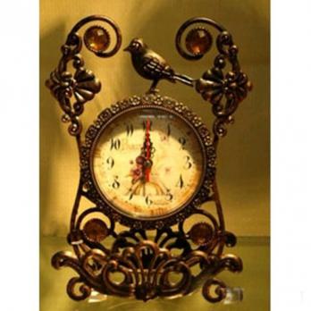 MML15995 Часы метал. бронз.с птичкой  17*5.5*25см