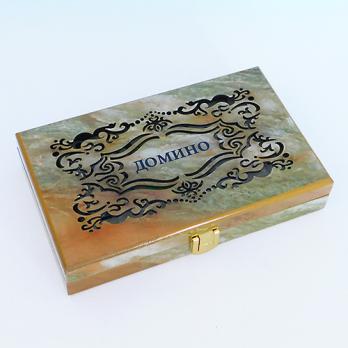 YW-00376 Домино, дерево/пластик  20*12см