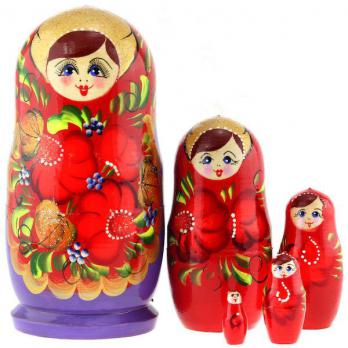 MS0503vugo-05 Матрешка 5 мест сиреневая