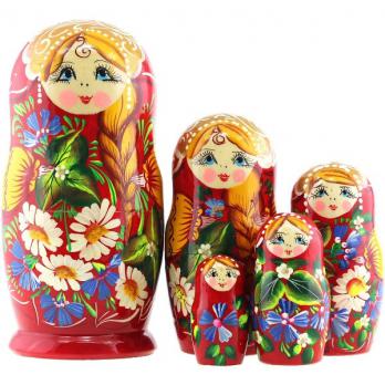 MS0504a-kojN-06 Матрешка 5 мест 18см