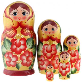 MS0504b-savS-01 Матрешка 5 мест 18 см