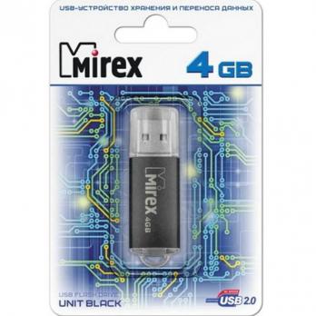 Флэш-диск Mirex 16Gb UNIT Black (10/50/5000)