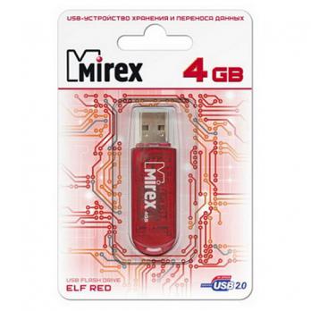 Флэш-диск Mirex 64Gb ELF Red (10/50/5000)