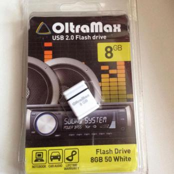 Флэш-диск OltraMax 08 Gb series 50 White (400)