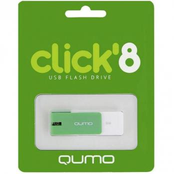 Флэш-диск QUMO 08 Gb Click Mint (цвет мята) (1000)