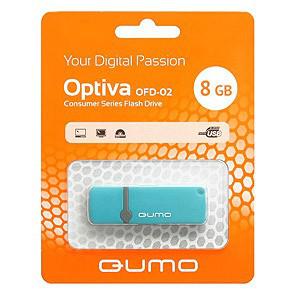 Флэш-диск QUMO 08 Gb Optiva-02 Blue (1000)