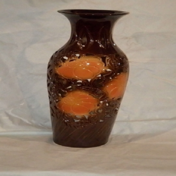 ваза напольная амфора глазурь резка
