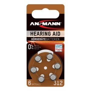Элемент питания Ansmann Zinc-Air 312 5013233 BL6
