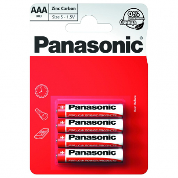 Элемент питания Panasonic R03 Zinc Carbon BP4