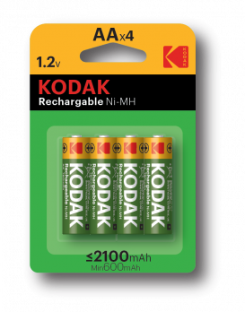 Элемент питания  Kodak HR6-4BL 2100mAh Pre-Charged [KAAHRP-4]