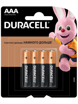 Элемент питания  Duracell LR03-4BL BASIC