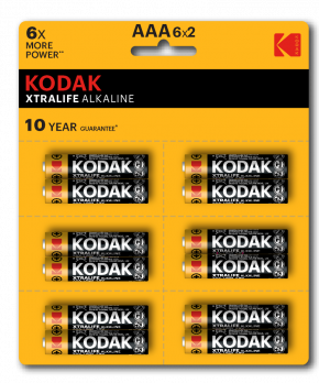 Kodak LR03-12BL perforated (6x2BL) XTRALIFE  