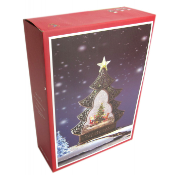 К20393 Фонарь новогодний Елка USB+музыка 29*23*8(12)
