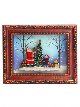 К20368 Фонарь новогодний USB+музыка 19*24*6 см(12)