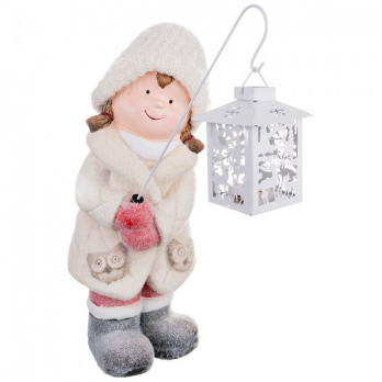 787-127 ФИГУРКА 17*18,5*40 СМ ИЗ 3-Х ЧАСТЕЙ С LED-ПОДСВЕТКОЙ. СЕРИЯ 