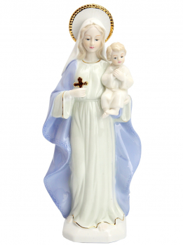 К30169 Статуэтка Дева Мария с младенцем 30 см (фарфор)