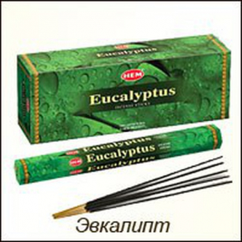 HEM 6-гр. благовония Eucalyptus ЭВКАЛИПТ (6)
