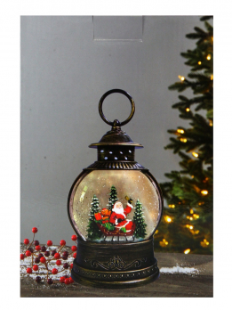 К30520 Фонарь новогодний 12,5*12,5*20 см (USB+16 мелодий) (12)