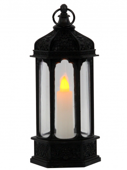 К30536(12) Светодиодная свеча в фонаре 5,5*6*14,5 (э/питания)