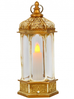 К30536(12) Светодиодная свеча в фонаре 5,5*6*14,5 (э/питания)