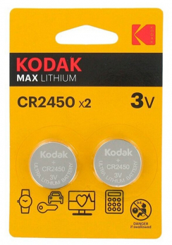 Батарейки Kodak  30414761 CR2450 литиевая 3v 1 шт.
