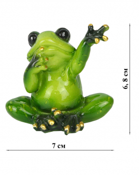 КYX3365 Фигурка декоративная лягушка 7*5,5*6,8см (3 вида)(48)