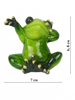КYX3365 Фигурка декоративная лягушка 7*5,5*6,8см (3 вида)(48)