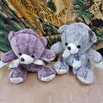 Игрушка мягконабивная Мишка в шарфе 30 см 