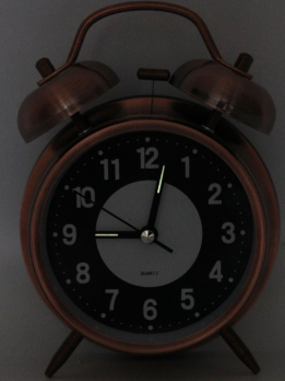 К31005 Часы-будильник с подсветкой 10 см(светится в темноте)